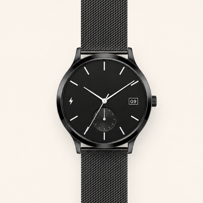 Eleganza Mini Smartwatch in Schwarz, Frontansicht