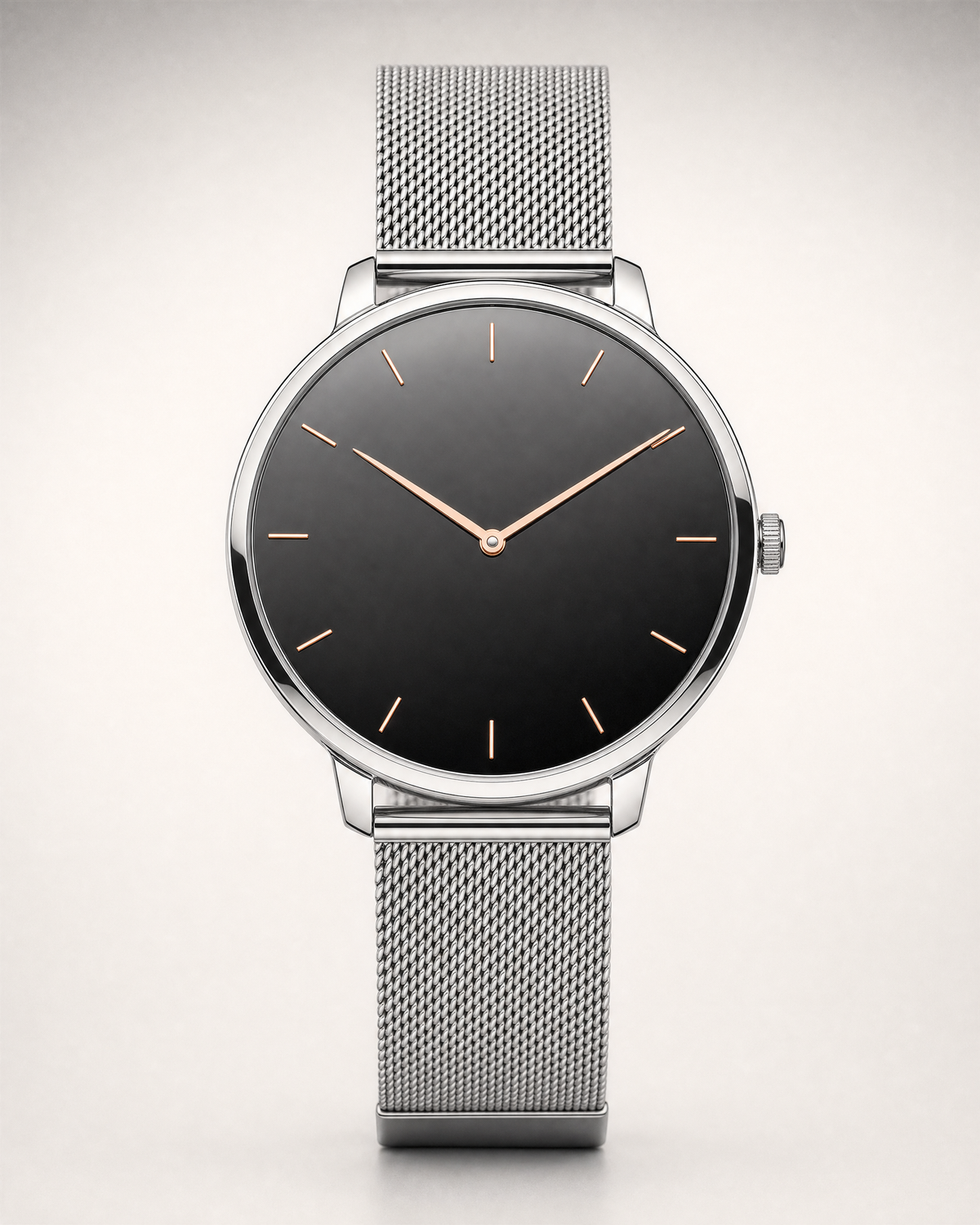 Eleganza Pro Smartwatch in Silber, Frontansicht