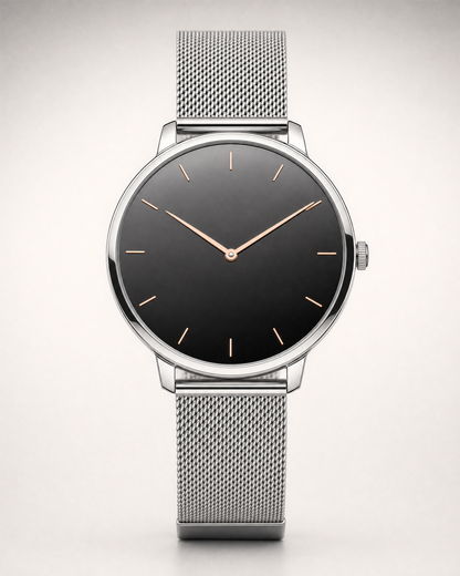 Eleganza Pro Smartwatch in Silber, Frontansicht